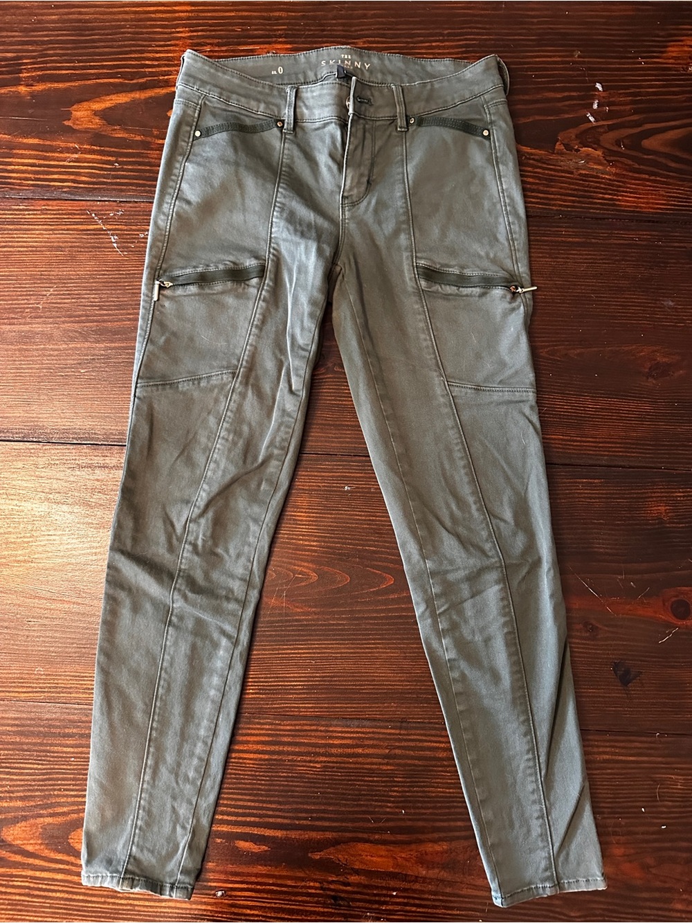 Slim Fit WoMen' Olive Green Pants